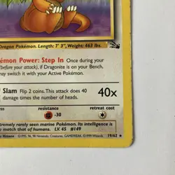 Dragonite 19/62 Rare Fossil Unlimited WOTC Pokemon TCG - Image 5