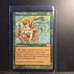 Planeswalker's Favor MTG Planeshift Magic the Gathering Rare Enchant Card 86/143 - Image 1