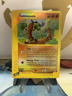 Sudowoodo 36/147 Pokemon Aquapolis Reverse Holo Rare Card NM/LP - Image 1