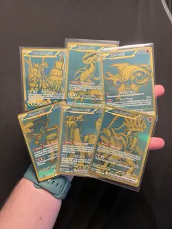 Gold Pokemon Card Collection Vintage Holos Bangers Full Art NM - Image 1