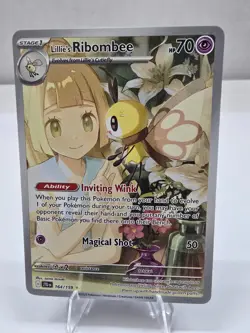Pokemon Card TCG: Lillie's Ribombee 164/159 SV09: Journey Together - NM - Image 1
