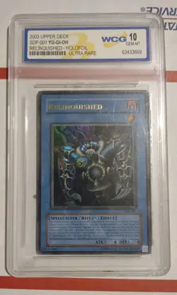 Yu-Gi-Oh Card WCG 10 GEM Relinquished Pegasus SDP-001 1st Ed Ultra Rare Holofoil - Image 1