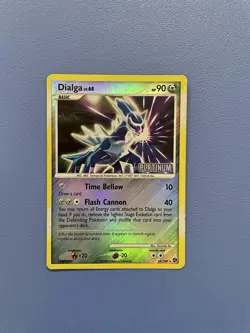 Dialga 10/106 Platinum Stamped Reverse Holo Rare Pokemon Card Moderately Played - Image 1