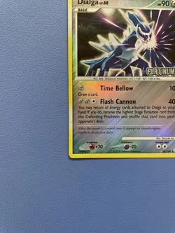 Dialga 10/106 Platinum Stamped Reverse Holo Rare Pokemon Card Moderately Played - Image 5