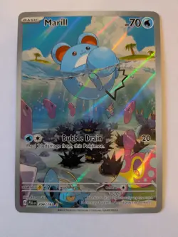 Marill 204/193 Holo Illustration Rare Sv02 PAL Paldea Evolved Pokemon Card NM - Image 1