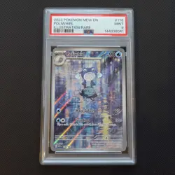 Pokemon Card Poliwhirl Scarlet Violet 176/165 Holo Illustration Rare - PSA 9 - Image 1