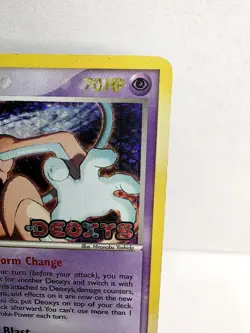 2005 Pokemon TCG Deoxys EX 16/107 Deoxys Reverse Holo Rare Basic Card - Image 4