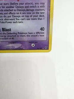 2005 Pokemon TCG Deoxys EX 16/107 Deoxys Reverse Holo Rare Basic Card - Image 5