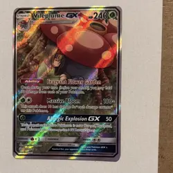 Pokemon Vileplume GX Full Art Ultra Rare Holo SM-Cosmic Eclipse 211/236 Card - Image 3