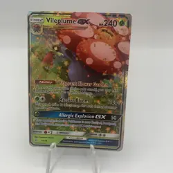 Vileplume GX 4/236 Pokemon Sun & Moon Cosmic Eclipse Holo Card NM - Image 1