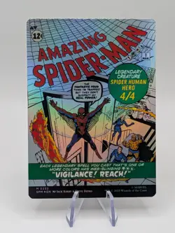 MTG Spider-Man Borderless Foil Card Peter Parker/Amazing Spiderman 0232 - NM - Image 2