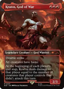 MTG English Kratos, God of War NM Foil Secret Lair - Image 1