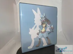 ULTRA PRO POKEMON Lucario 3-RING BINDER CARD HOLDER + 50 PAGES FOR CARDS - Image 1
