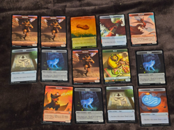 MTG Avatar The Last Airbender Double Sided Tokens Lot of 14 Cards - Image 1