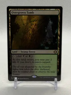 Overgrown Tomb - Lorwyn Eclipsed (ECL) Rare Land Magic The Gathering Card #266 - Image 1
