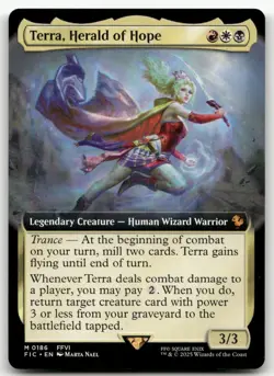 Terra, Herald of Hope (Extended Art) #186 (NM) Final Fantasy FIC Magic MTG - Image 1