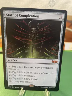 2025 Staff of Compleation - Commander: Tarkir: Dragonstorm - MTG - Near Mint - Image 3