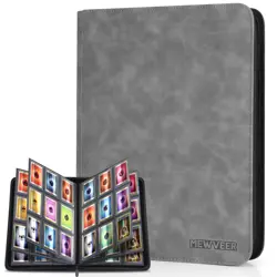 Top Loader Card Binder, Holds 252 Top Loaders Storage, 9 Pockets with Sleeves... - Image 1