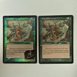 2x Signed Saproling Cluster Nemesis 1x FOIL - MTG FREE SHIPPING - Image 1
