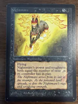 MTG: Magic The Gathering Nightmare Beta Edition Lightly Played - Image 1