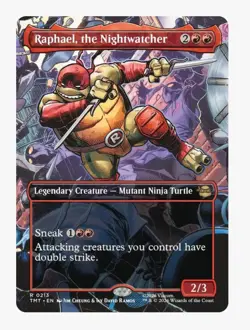 Raphael, the Nightwatcher (Borderless) MTG TMT TMNT | Red Ninja Turtle | Rare - Image 1