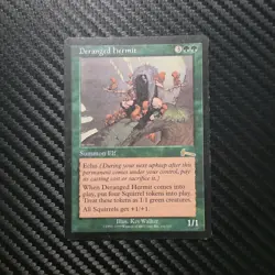 Wizards Deranged Hermit Urza's Legacy Rare Creature 1/1 Green Elf MTG - Image 1