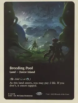 Breeding Pool Borderless - Edge of Eternities MTG - Image 1