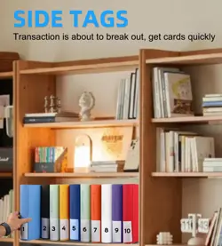 Top Loader Card Binder, 128 Cards, 4 Pocket Side-Loading Pages Compatible for... - Image 5