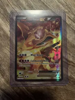 Pokemon Charizard EX XY121 Holo Ultra Rare Black Star Promo MP, Rough Condition! - Image 1