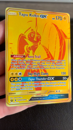 Tapu Koko GX SV93/SV94 Hidden Fates Secret Rare Holo Pokemon TCG - NM - Image 2
