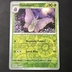 Venomoth 49/165 Reverse holo Pokemon 151 - Image 1