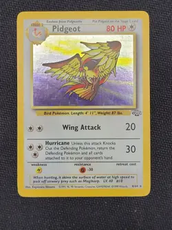 Pokemon TCG Pidgeot 8/64 Jungle Set Holo Rare - Image 1