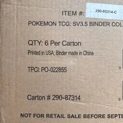 6 Pokemon TCG Scarlet & Violet 151 Binder Collection SEALED Case Of 6 -1st Print - Image 2