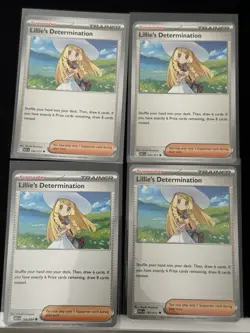 4X Lillie’s Determination Playset Pokemon Ascended Heroes Regular 192/217 - Image 1