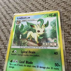 Pokemon TCG Leafeon 24/100 Majestic Dawn Platinum Stamped Reverse Holo - Image 2