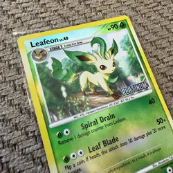 Pokemon TCG Leafeon 24/100 Majestic Dawn Platinum Stamped Reverse Holo - Image 4