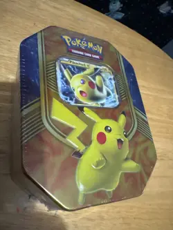 Pokemon Pikachu EX Battle Heart Tin 2016 Sealed - Image 1