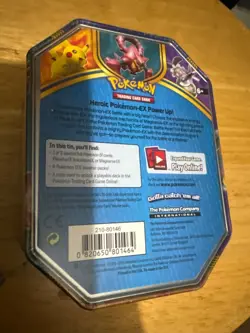 Pokemon Pikachu EX Battle Heart Tin 2016 Sealed - Image 2