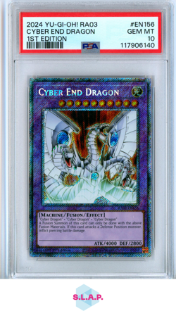 CYBER END DRAGON YUGIOH KONAMI RA04-EN156 2024 CENTURY BONANZA ENG PSA 10 - Image 1