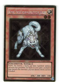 Yugioh RYKO, LICHTVERPFLICHTETER JAGER , pgld-de086 Gold Rare deutsch Near Mint - Image 1