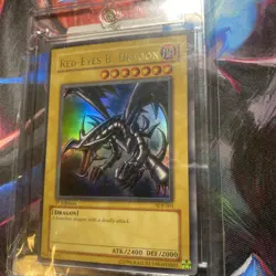 Yu-Gi-Oh Red-Eyes B. Dragon SDJ-001 Ultra Rare 1st Edition LP/MP Condition - Image 2