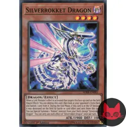 Yugioh Silverrokket Dragon SDRR-EN001 Super Rare 1st Edition NM - Image 1