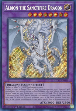 ​Albion the Sanctifire Dragon Near Mint 1st Edition CYAC NM Yugioh - Image 1