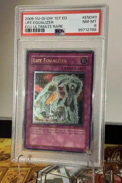 2006 Yugioh Life Equalizer 1st Edition EOJ-EN049 Ultimate Rare PSA 8 - Image 1