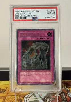 2006 Yugioh Life Equalizer 1st Edition EOJ-EN049 Ultimate Rare PSA 8 - Image 2