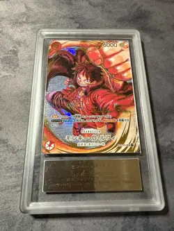 One Piece TCG OP05 Luffy Oda Signatur ST01-012 Japanese ARS 9 Grading Mint 9 - Image 1