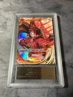 One Piece TCG OP05 Luffy Oda Signatur ST01-012 Japanese ARS 9 Grading Mint 9 - Image 3