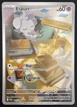 Pokemon TCG Mega Evolution Perfect Order 095/088 Espurr IR - Image 1