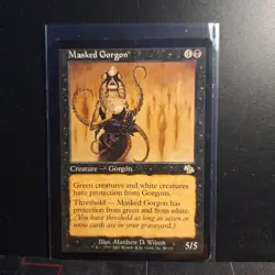 Masked Gorgon Judgment MTG Magic MTG Black Card 69/143 Rare - Image 1