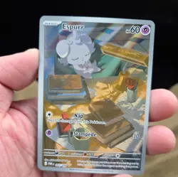 Espurr 095/088 Illustration Rare Full Art Perfect Order POR Eng Pokemon TCG NM - Image 1